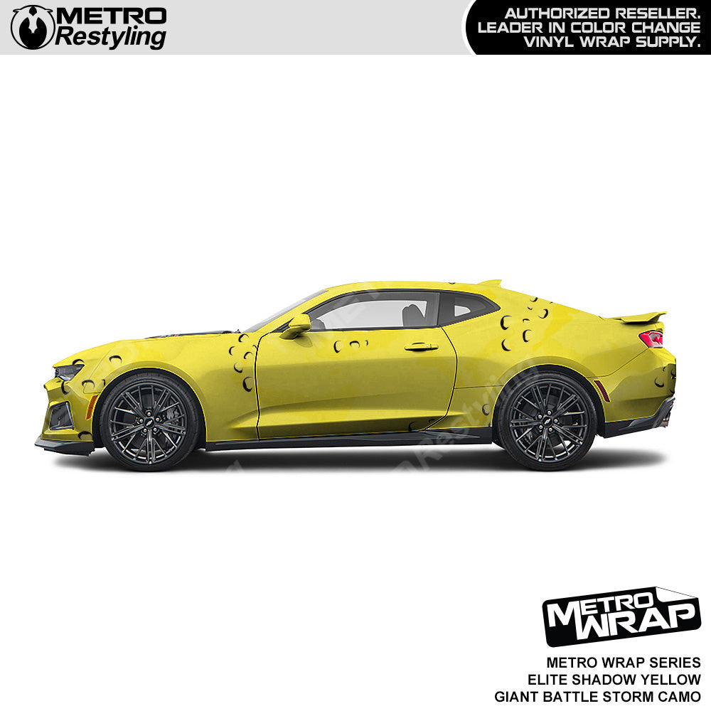 Metro Wrap Giant Battle Storm Elite Shadow Yellow Camouflage Vinyl Film