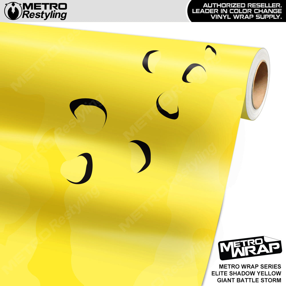 Metro Wrap Giant Battle Storm Elite Shadow Yellow Camouflage Vinyl Film