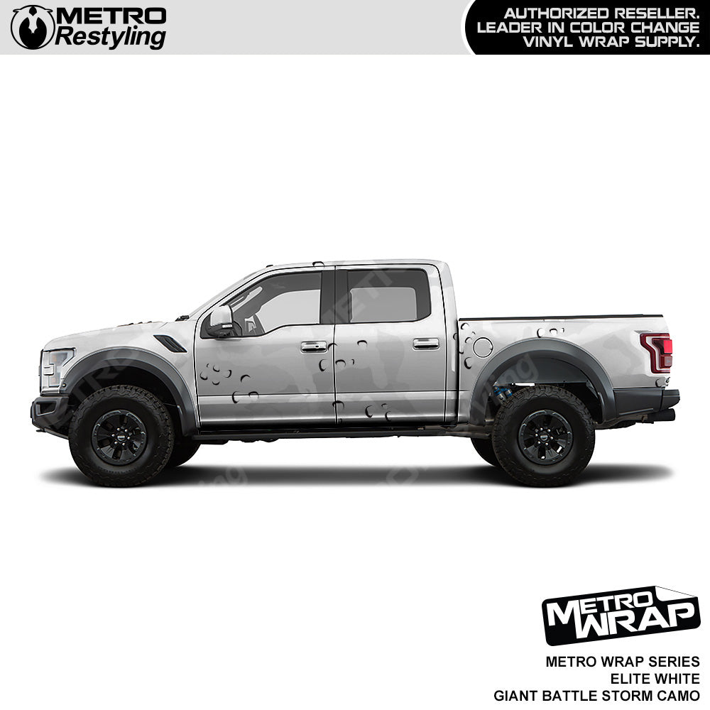 Metro Wrap Giant Battle Storm Elite White Camouflage Vinyl Film
