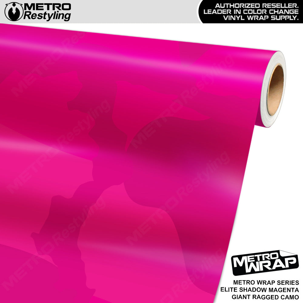 Metro Wrap Giant Ragged Elite Shadow Magenta Camouflage Vinyl Film