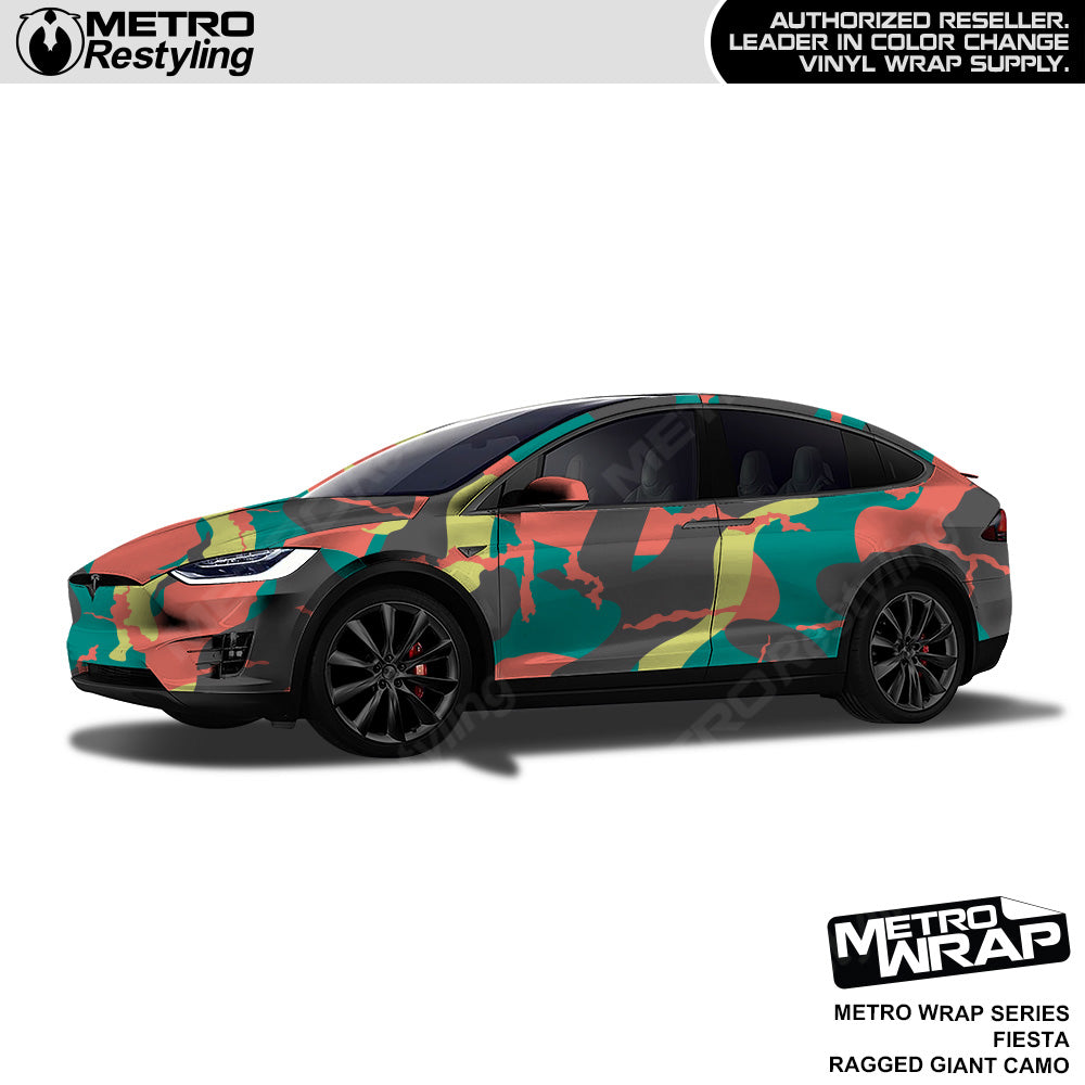 Metro Wrap Giant Ragged Fiesta Camouflage Vinyl Film
