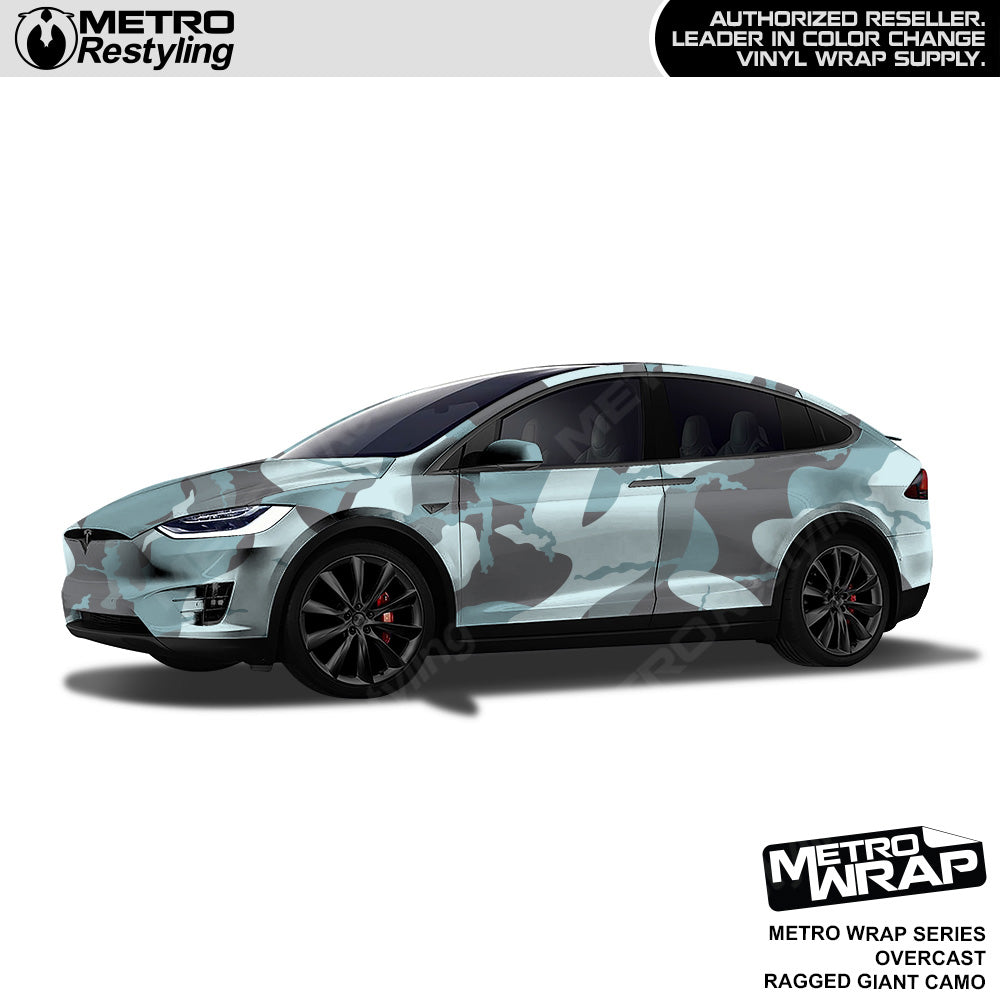 Metro Wrap Giant Ragged Overcast Camouflage Vinyl Film