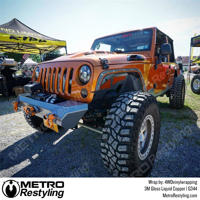 Gloss Liquid Copper Jeep Wrap