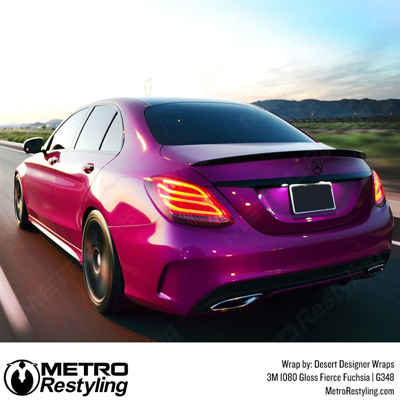 Gloss Fuchsia purple mercedes Wrap