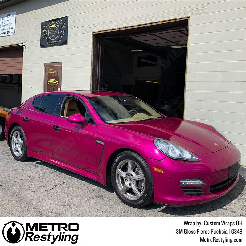Gloss Fuchsia Porsche Wrap