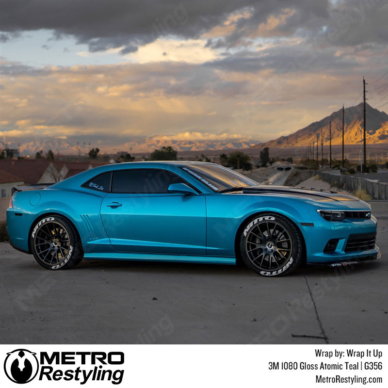 Gloss Atomic Teal Chevy Wrap