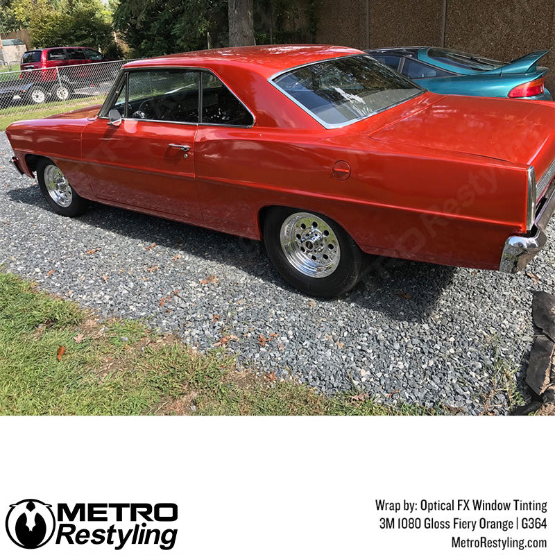 Gloss Fiery Orange Vinyl Wrap