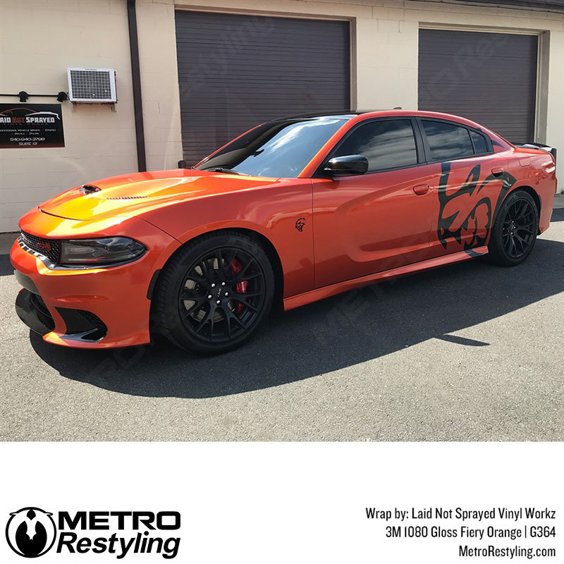 Gloss Fiery Orange Dodge Wrap