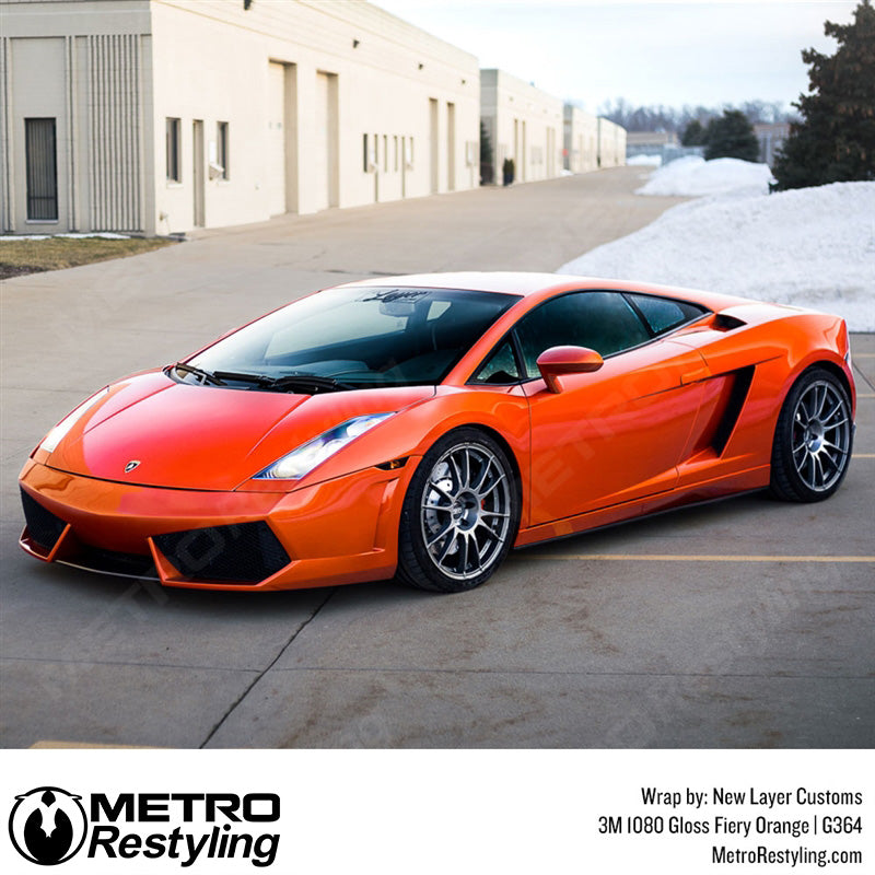 Gloss Fiery Orange Lambo Wrap