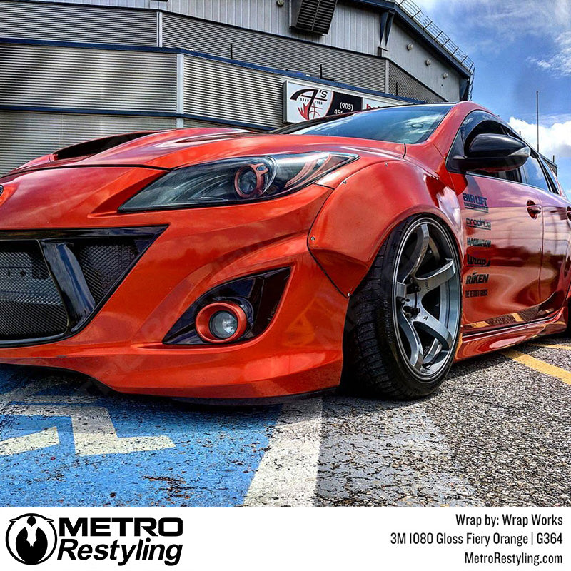 Gloss Orange Vehicle Wrap