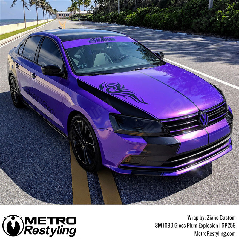 Gloss Plum Explosion Volkswagen Wrap
