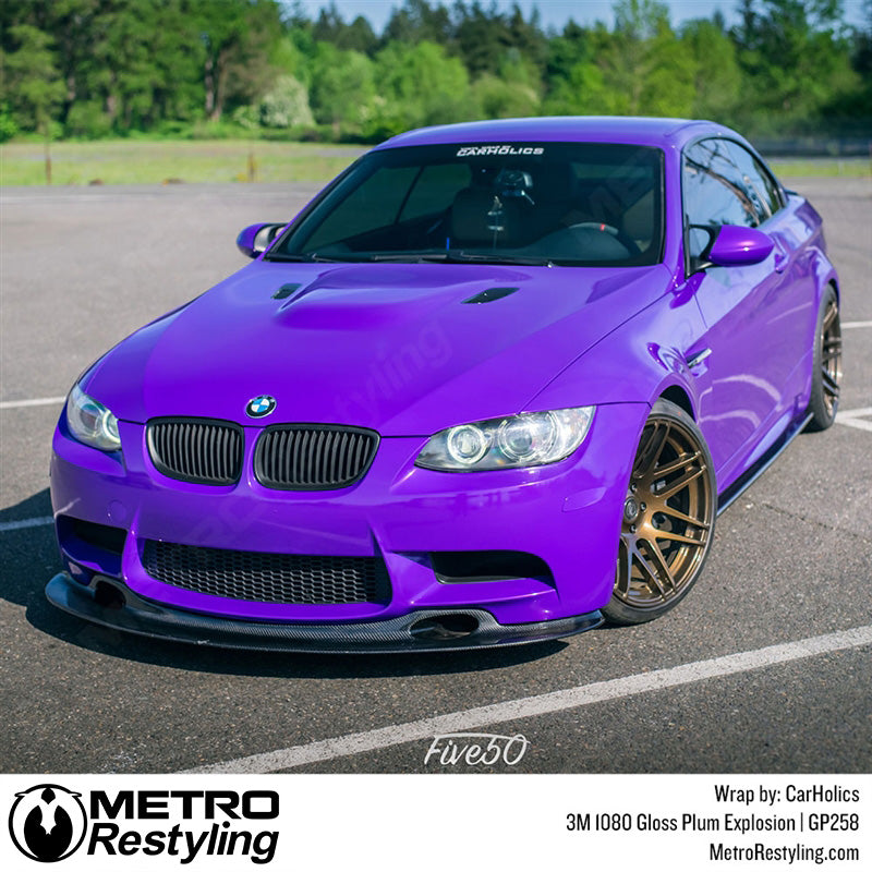 Gloss Plum Explosion BMW Wrap