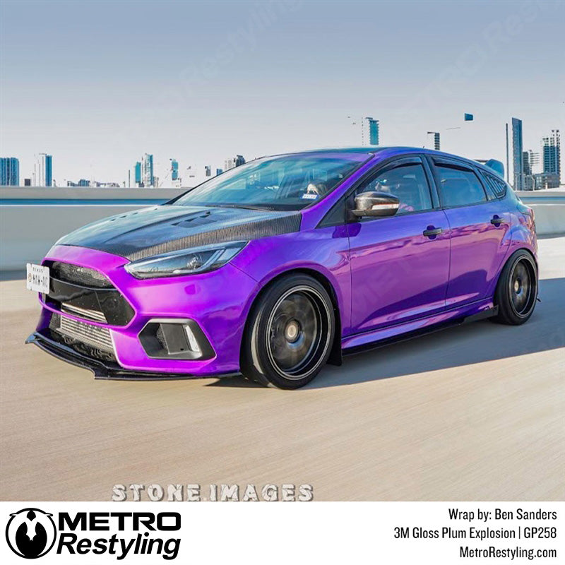 Gloss Plum Explosion Vinyl Wrap