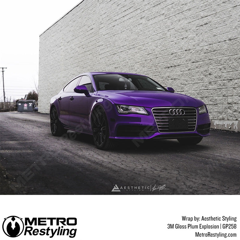 Gloss Plum Explosion Audi Wrap