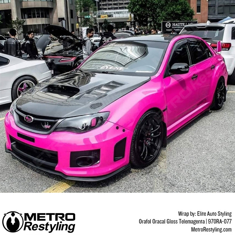 Orafol 970RA Gloss Telemagenta Vinyl Wrap | 970RA-077