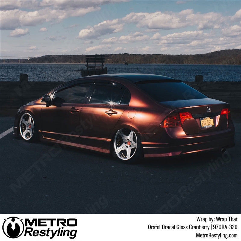 Gloss Cranberry Car Wrap