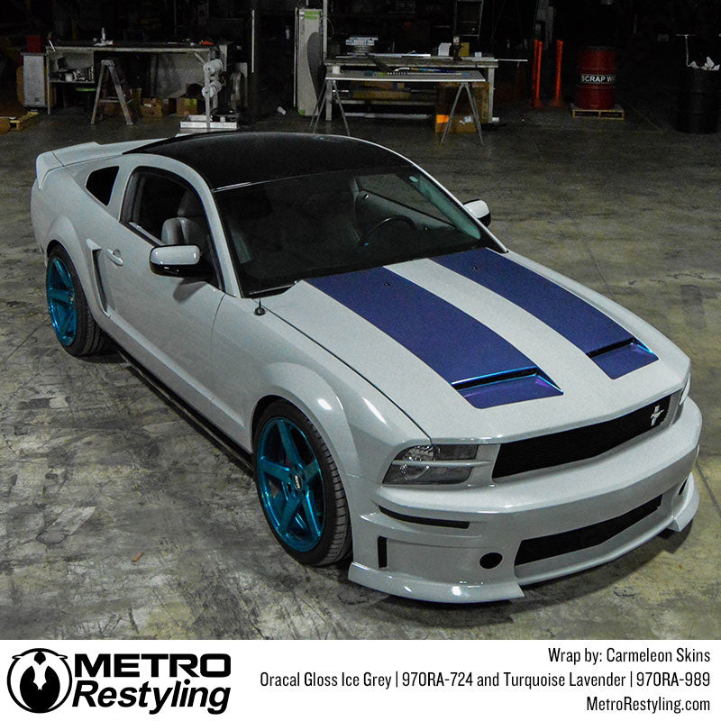 Gloss Ice Gray Car Wrap