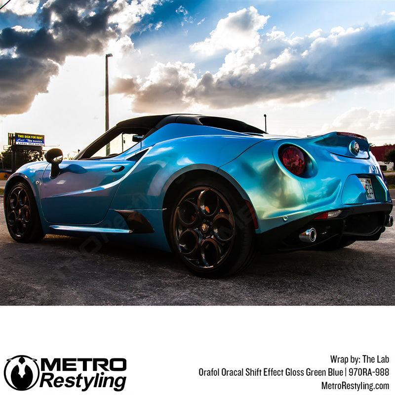 Glossy Green Blue Vinyl