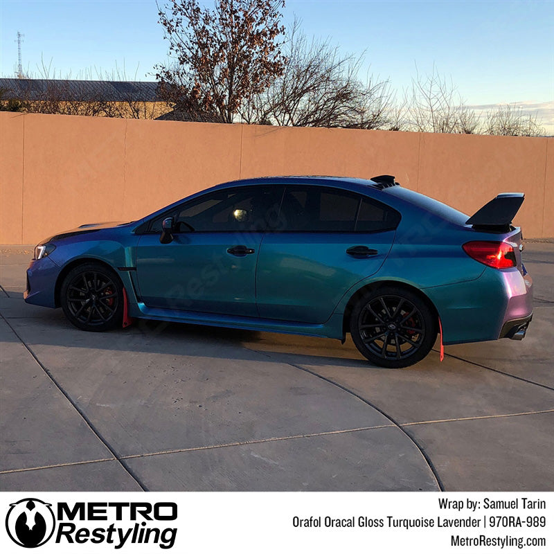 Turquoise Lavender Vinyl Car Wrap