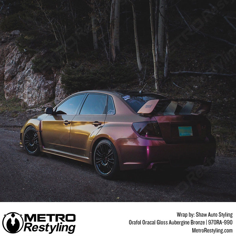 Aubergine Bronze Car Vinyl Wrap