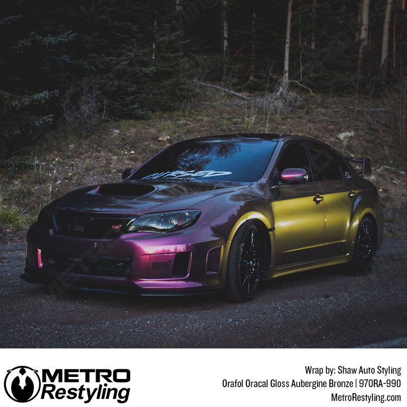 Aubergine Bronze Car Wrap