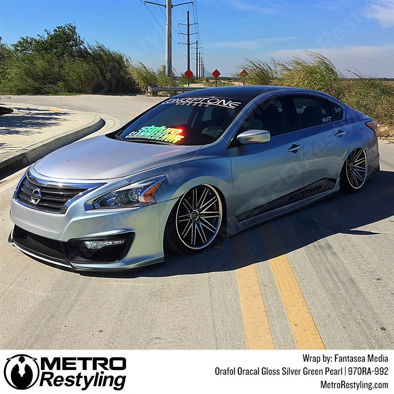 Silver Green Nissan Wrap