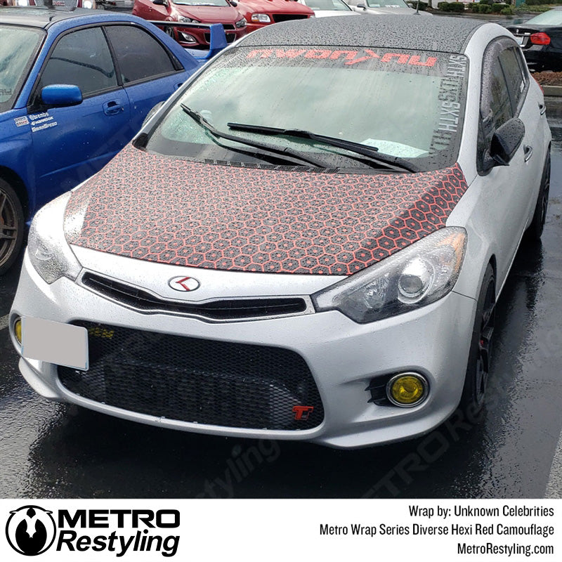 Diverse Hexi Red Camouflage