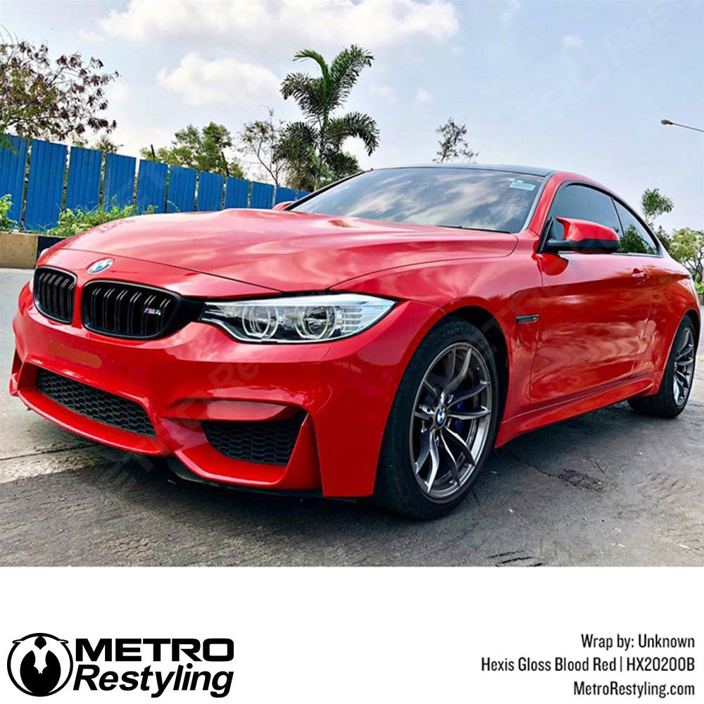 Gloss Blood Red Vinyl Wrap