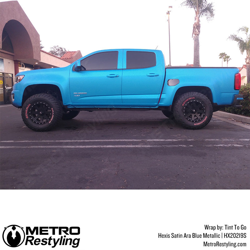 Blue Metallic Truck Vinyl