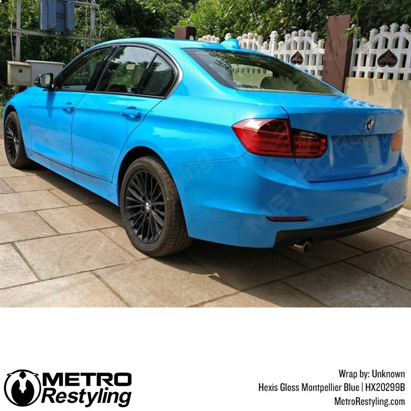 Gloss Blue Vinyl Car Wrap