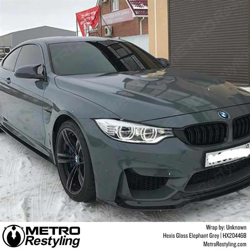 Hexis Gloss Elephant Gray Vinyl Wrap