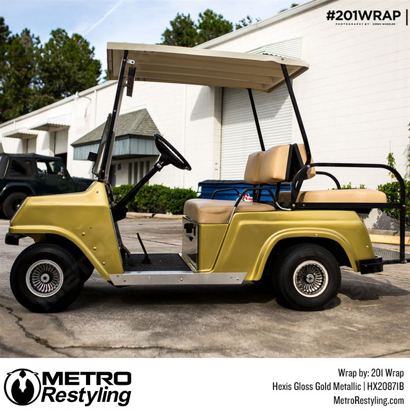 Gold Metallic ATV Wrap