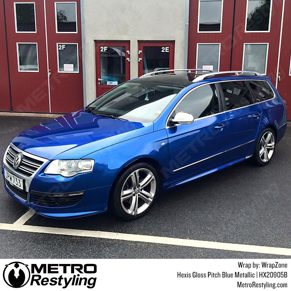 Gloss Night Blue Metallic Vinyl Wrap
