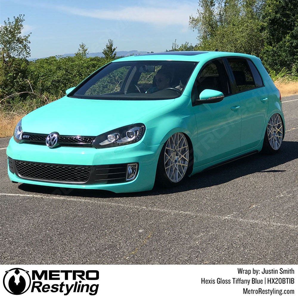 Gloss Tiffany Blue Car Wrap