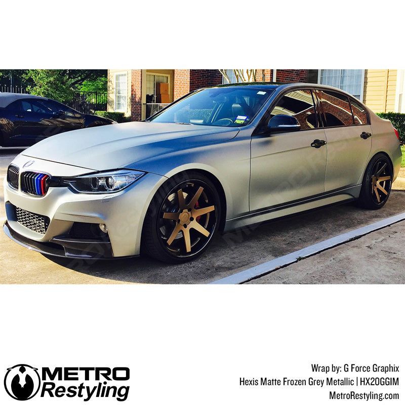 Gray Metallic Car Wrap