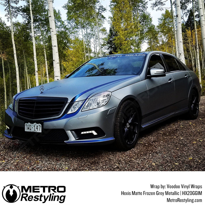 Mercedes Gray Metallic Wrap