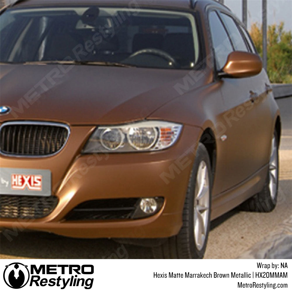 matte brown bmw wrap