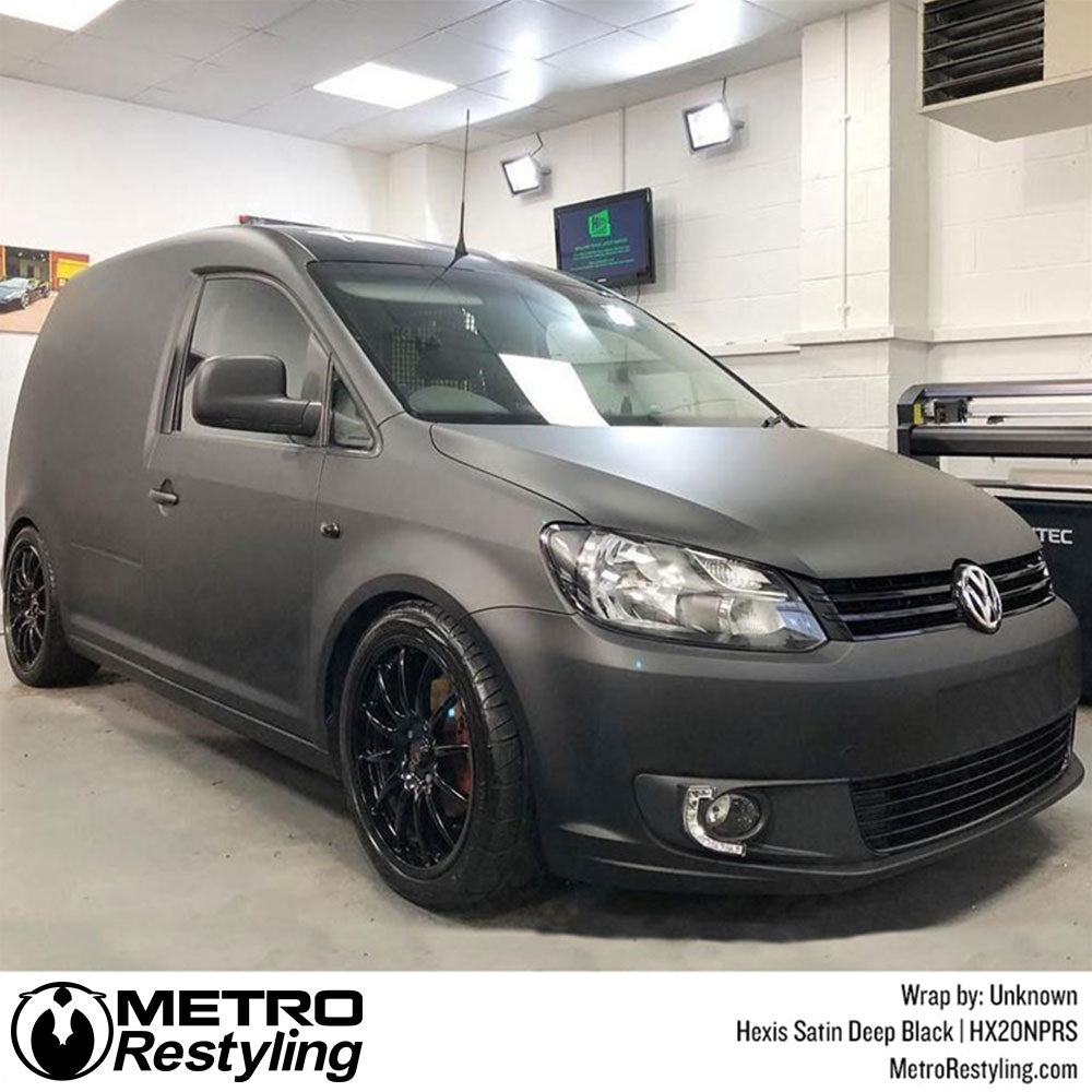 Hexis Satin Deep Black Car Wrap