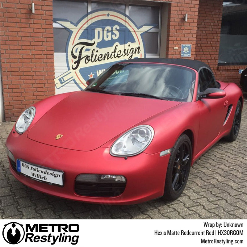 Matte Redcurrent Red Car Wrap
