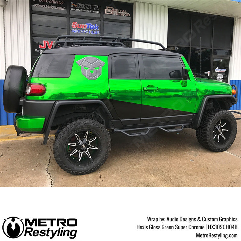 Green Super Chrome Wrap