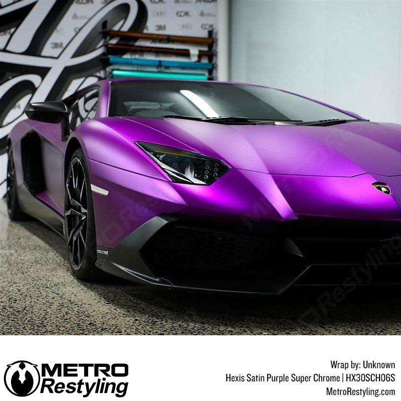 Purple Glossy Lambo Chrome Wrap