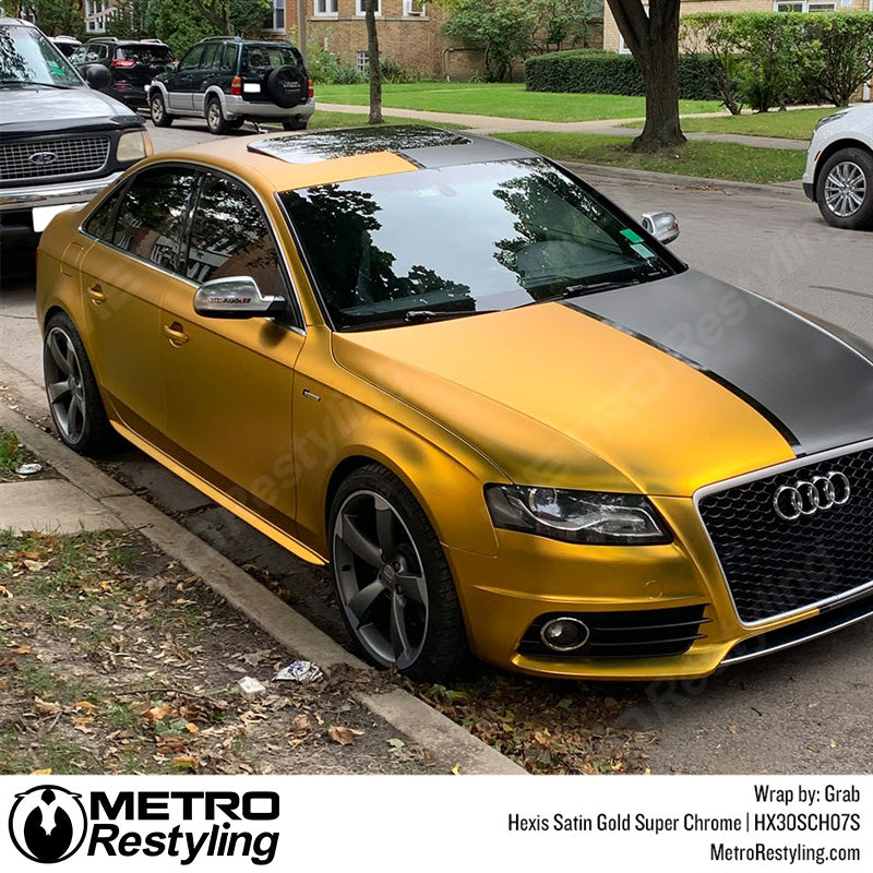 Satin Gold Super Chrome Vinyl