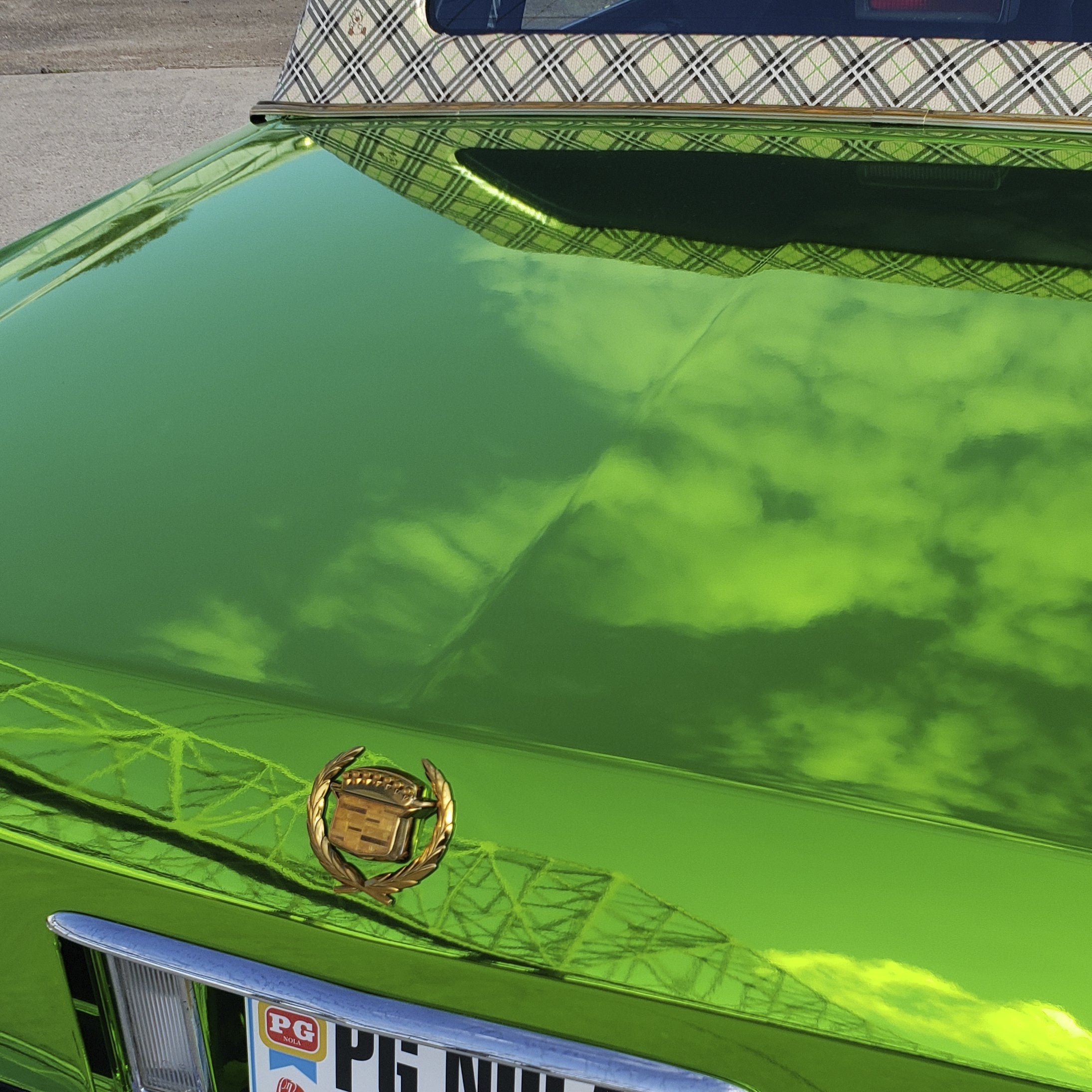 lime green chrome wrap