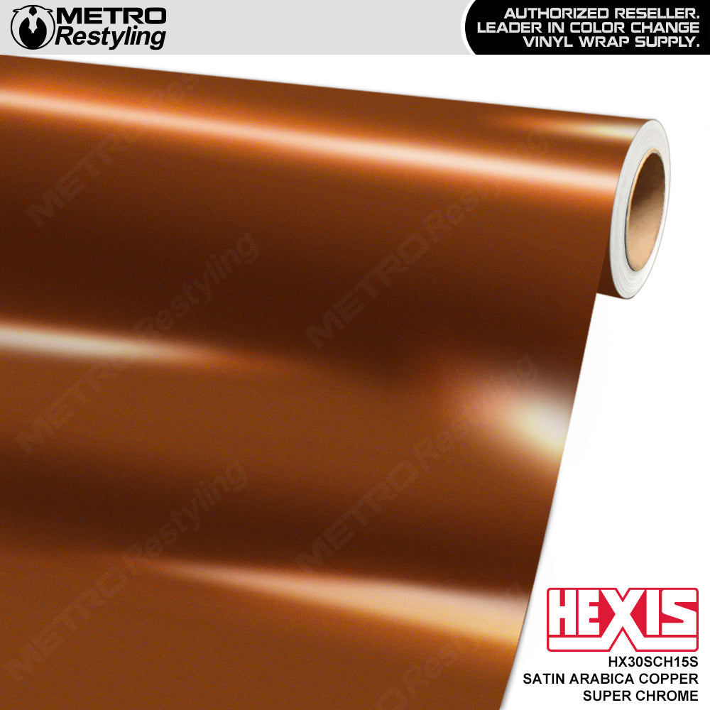 Hexis Gloss Arabica Copper Chrome Vinyl Wrap | HX30SCH15B