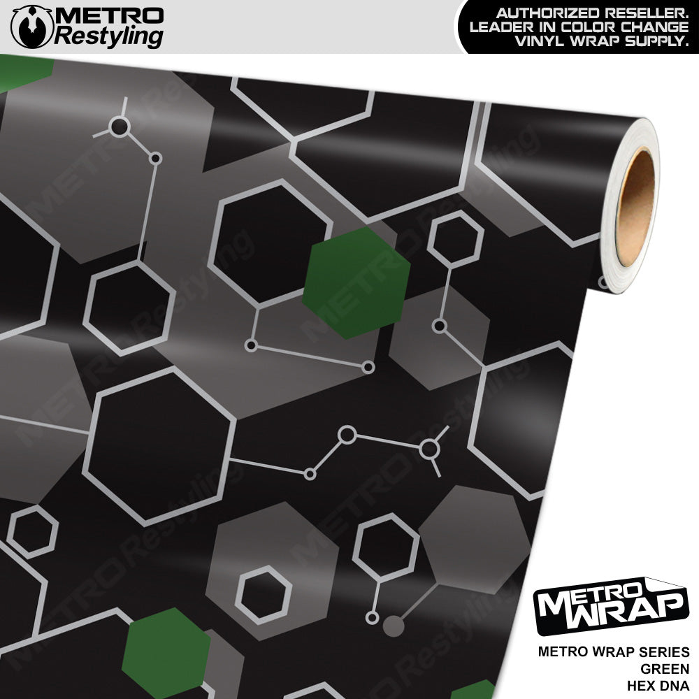 Hex DNA Green Vinyl Film