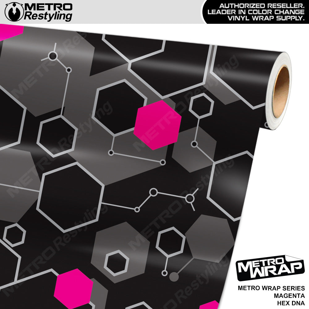 Hex DNA Magenta Vinyl Film