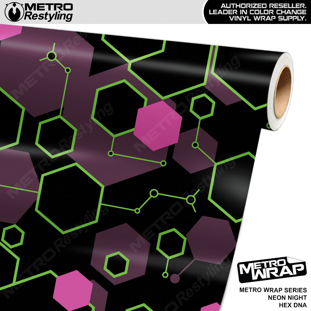 Hex DNA Neon Night Vinyl Film