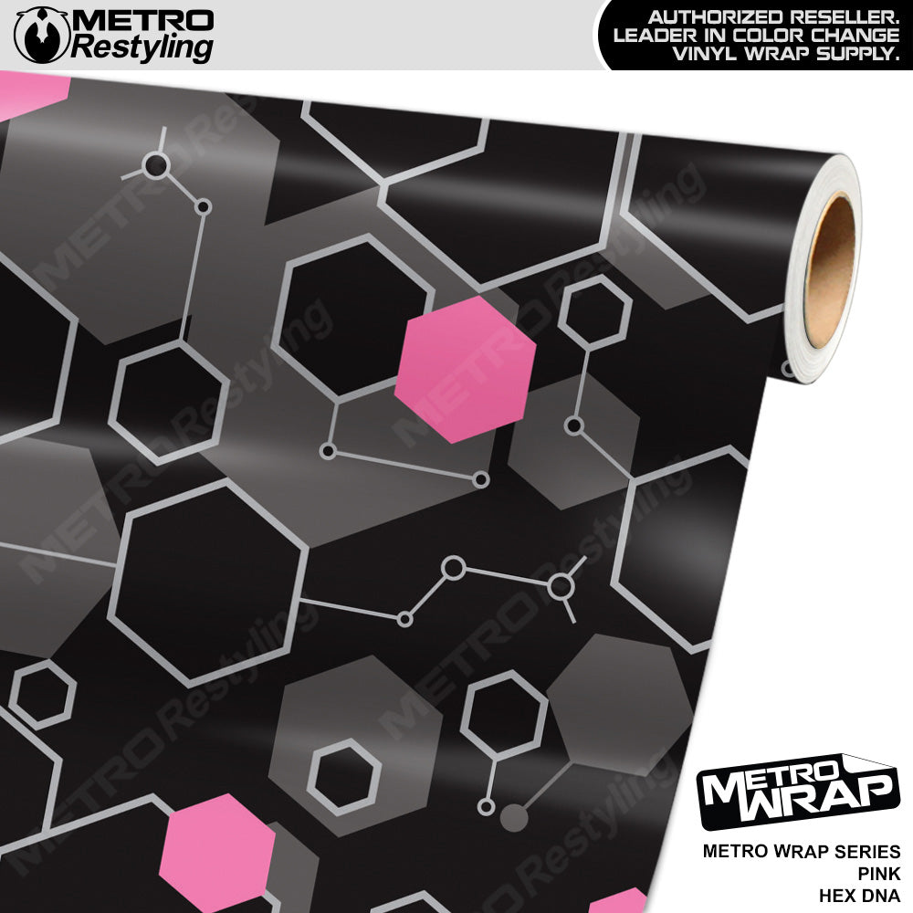 Hex DNA Pink Vinyl Film