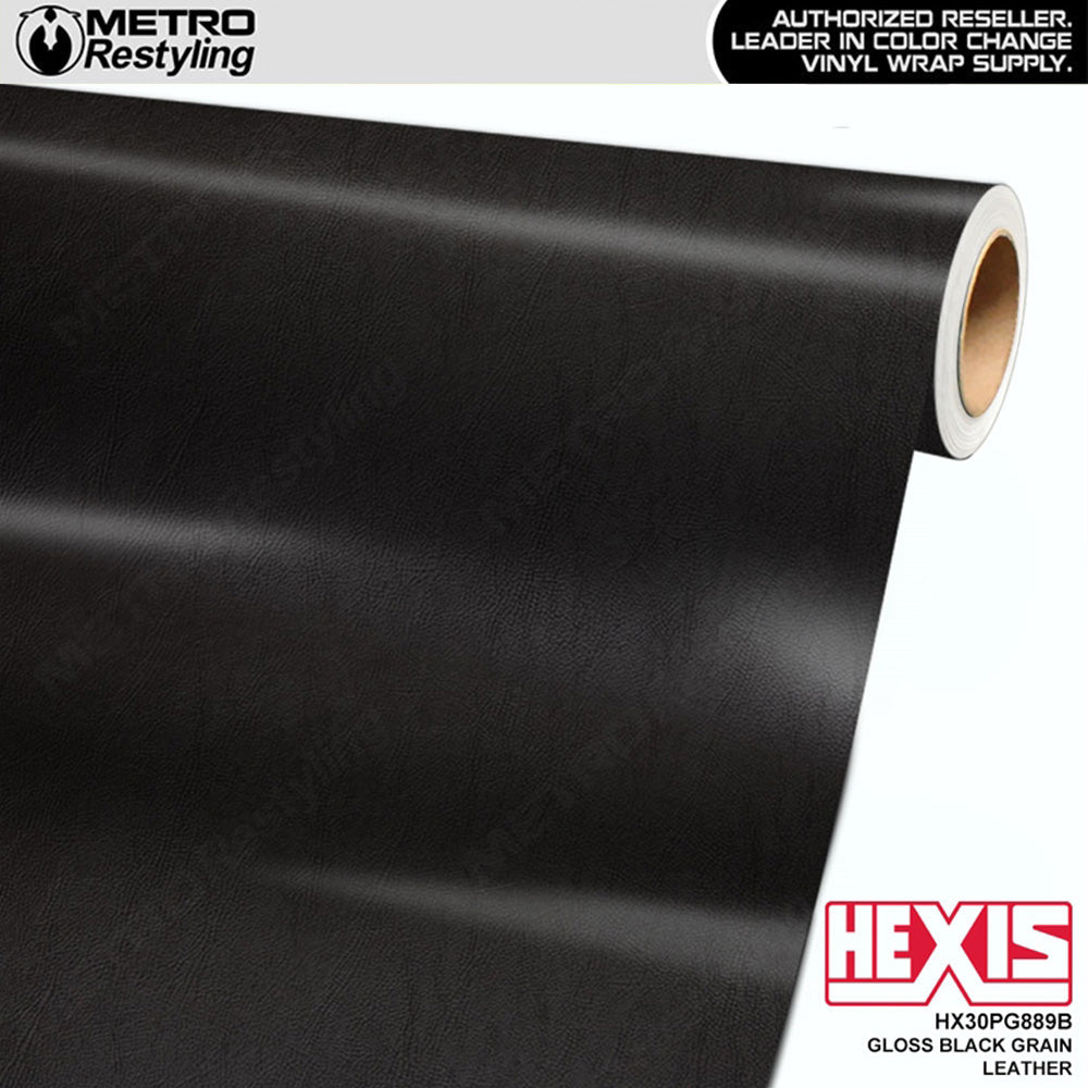 Hexis-Gloss-Black-Fine-Grain-Leather-Vinyl-Wrap