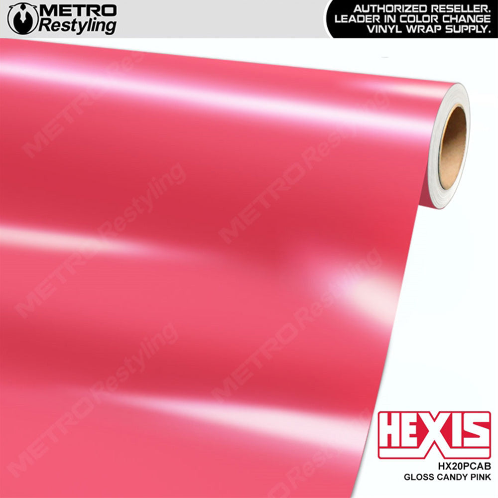 Hexis Gloss Candy Pink Vinyl Wrap